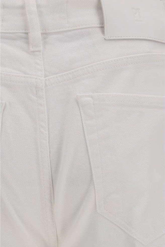 PT Torino White Cotton Slim Fit Jeans