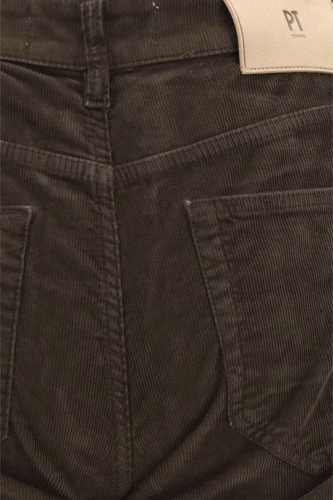 PT Torino Brown Cotton Casual Pants