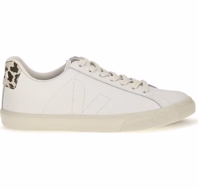 White Calf Leather Bos Taurus Low Top Sneakers