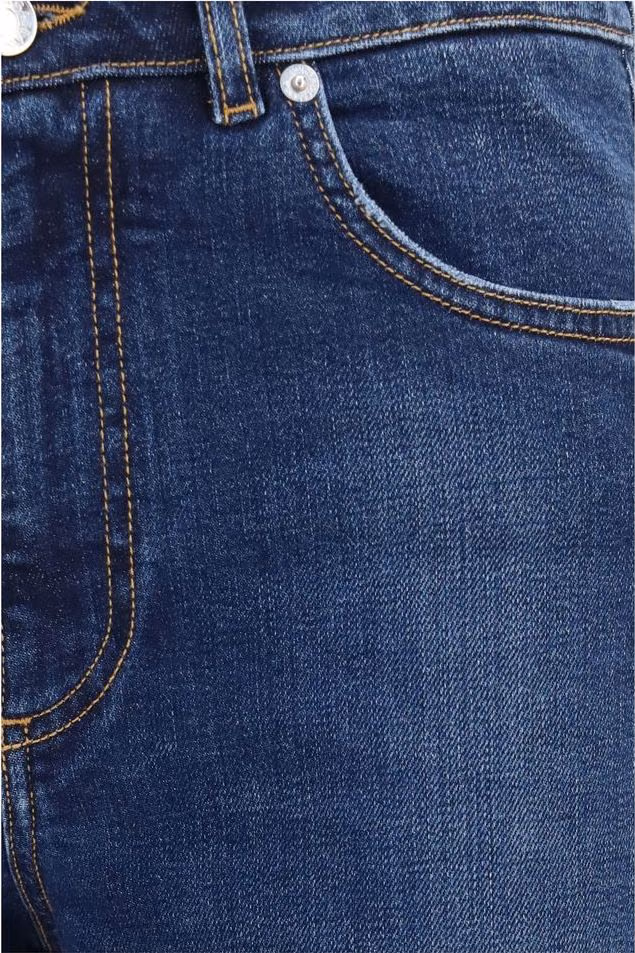Dolce & Gabbana Blue Cotton Straight-Leg Jeans