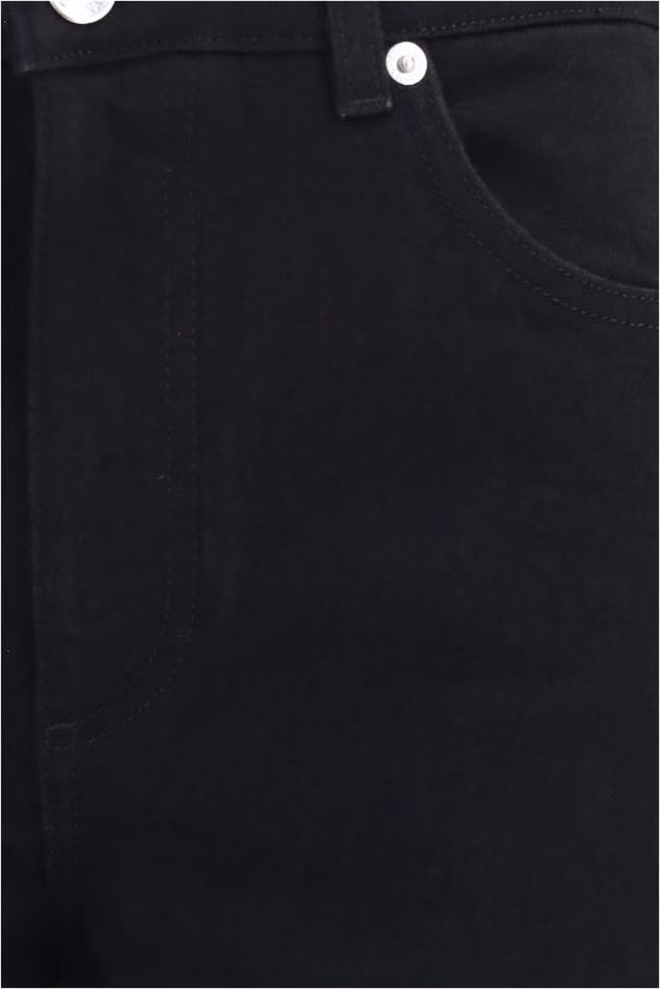 Dolce & Gabbana Black Cotton Straight-Leg Jeans