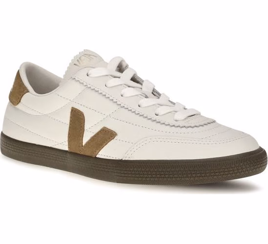 Veja White Calf Leather Bos Taurus Low Top Sneakers