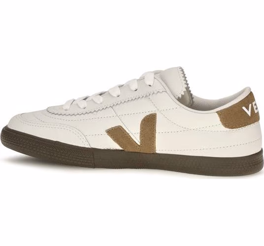 Veja White Calf Leather Bos Taurus Low Top Sneakers