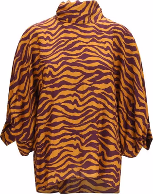 Orange Viscose Blouse