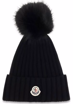 Black Wool Oves Aries Beanie