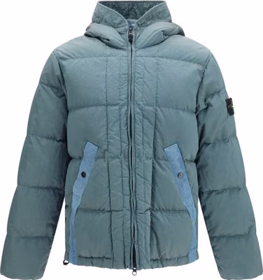 Bicolor Polyamide Full-Length Jacket