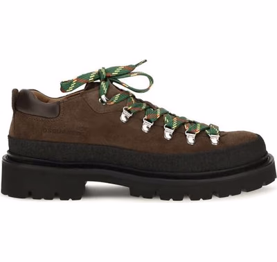 Brown Calf Leather Bos Taurus Lace-Up Boots