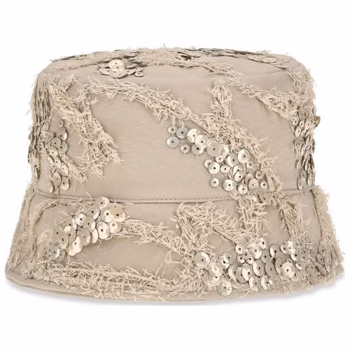 Brunello Cucinelli Beige Silk Bucket Hat