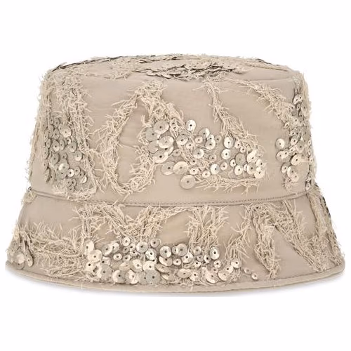 Brunello Cucinelli Beige Silk Bucket Hat