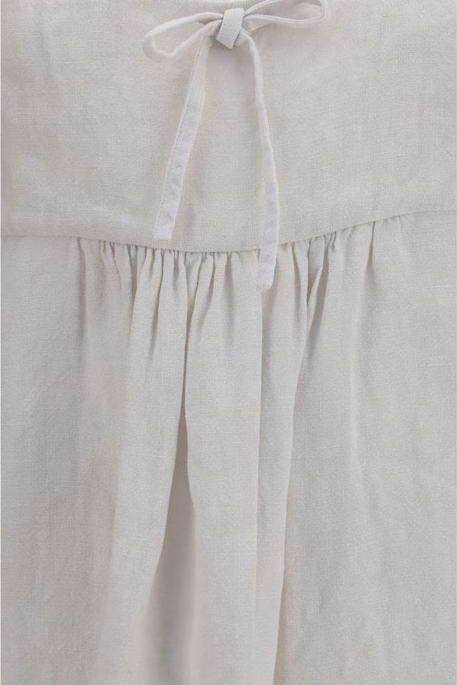 Miu Miu White Linen Casual Dress