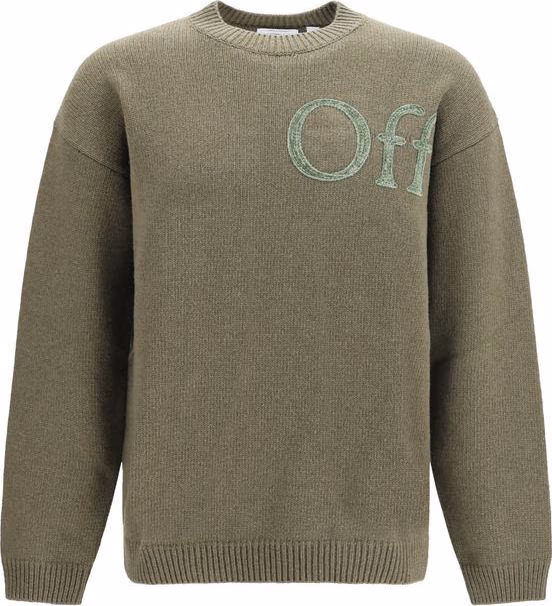 Off-White Bicolor Wool Oves Aries Sweatshirt