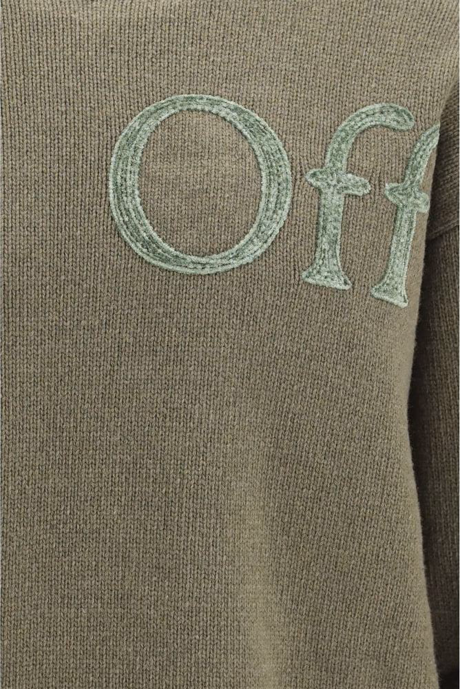 Off-White Bicolor Wool Oves Aries Sweatshirt
