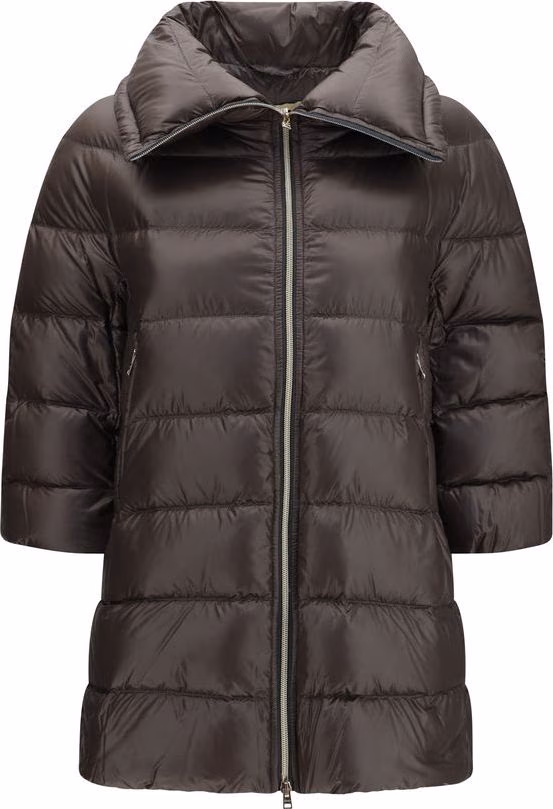 Herno Gray Polyester Full-Length Jacket