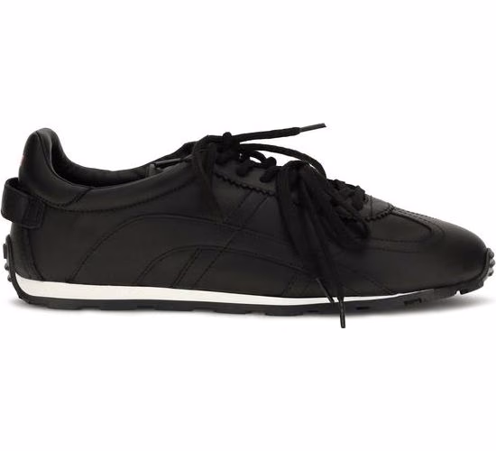 Dsquared² Black Calf Leather Bos Taurus Athletic Sneakers