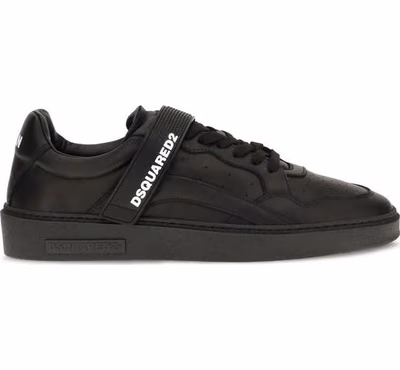 Black Calf Leather Bos Taurus Athletic Sneakers