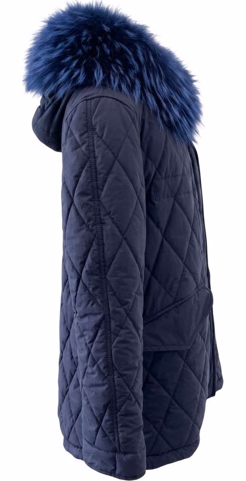 Mr&Mrs Italy Blue Cotton Women's Jacket