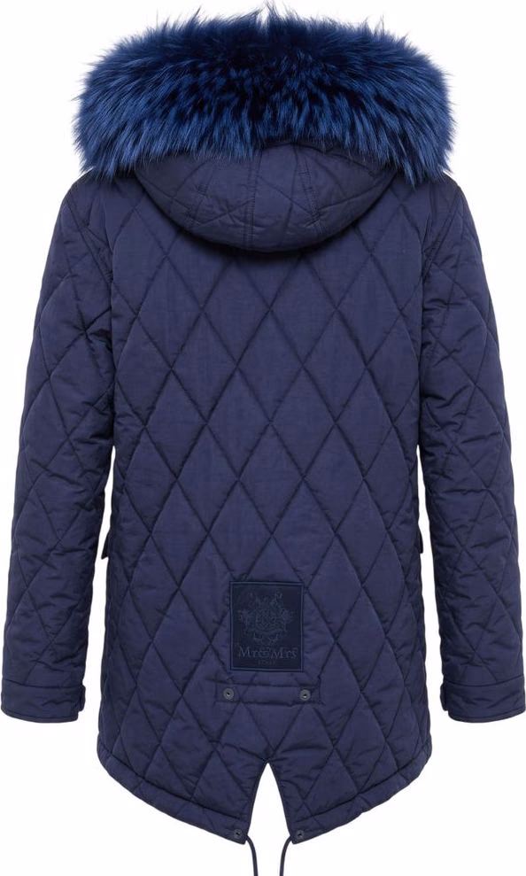 Mr&Mrs Italy Blue Cotton Women's Jacket