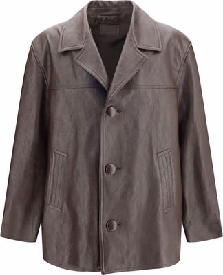 Brown Lamb Leather Leather Jacket
