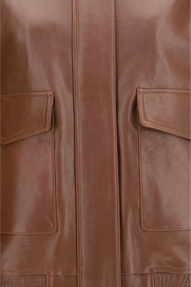 Arma Brown Lamb Ovis Aries Aries Full-Length Jacket