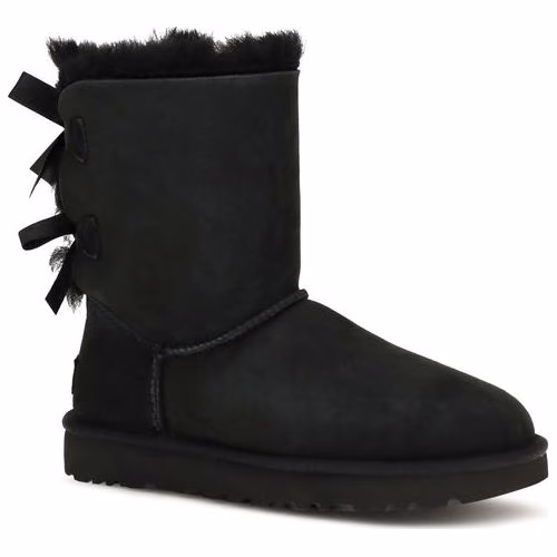 UGG Black Calf Leather Bos Taurus Boots