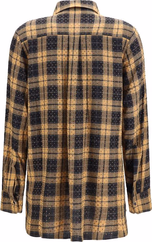 PINKO Beige Viscose Pattern Shirt