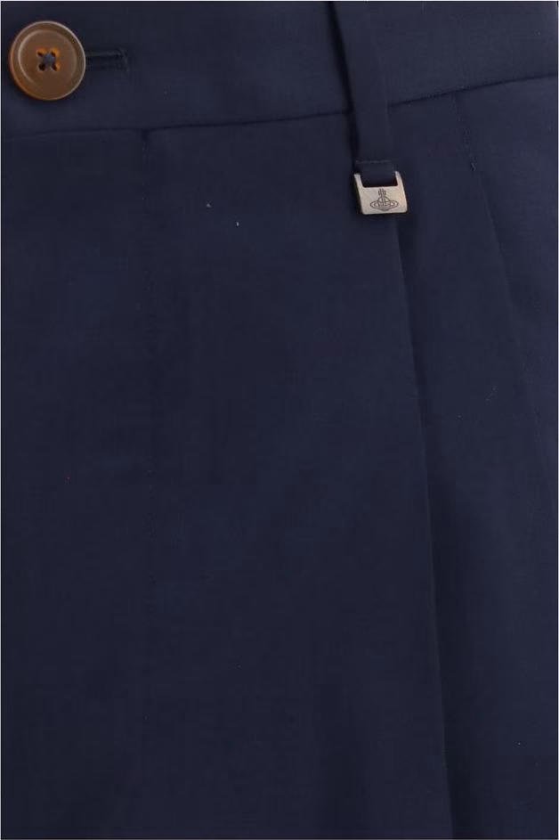 Vivienne Westwood Blue Wool Oves Aries Dress Pants