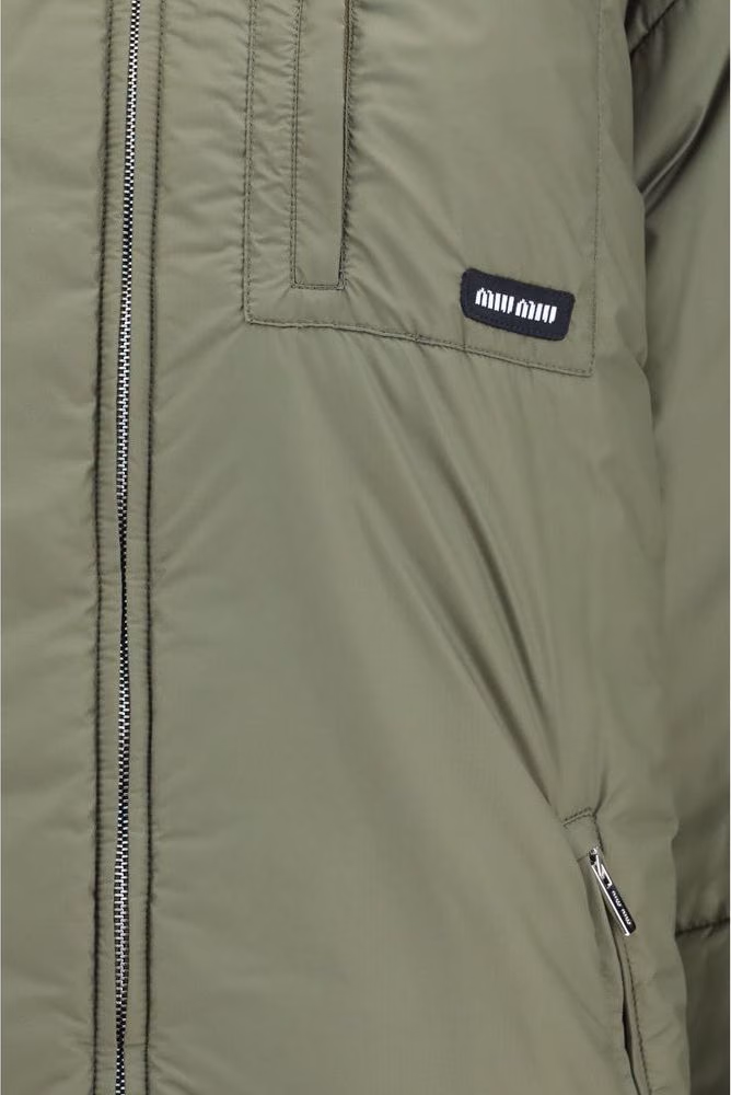 Miu Miu Bicolor Goose Down Shell Jacket
