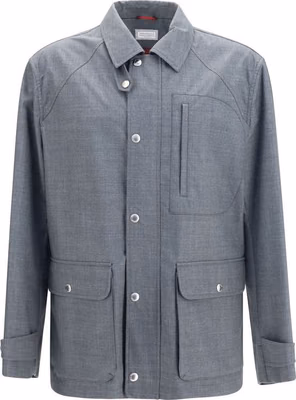 Gray Wool Oves Aries Full-Length Jacket