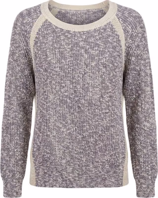 Grey Cotton Women's Sweater