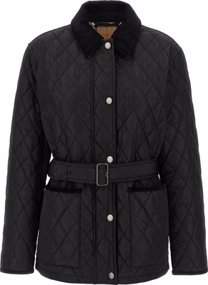 Black Polyamide Full-Length Jacket