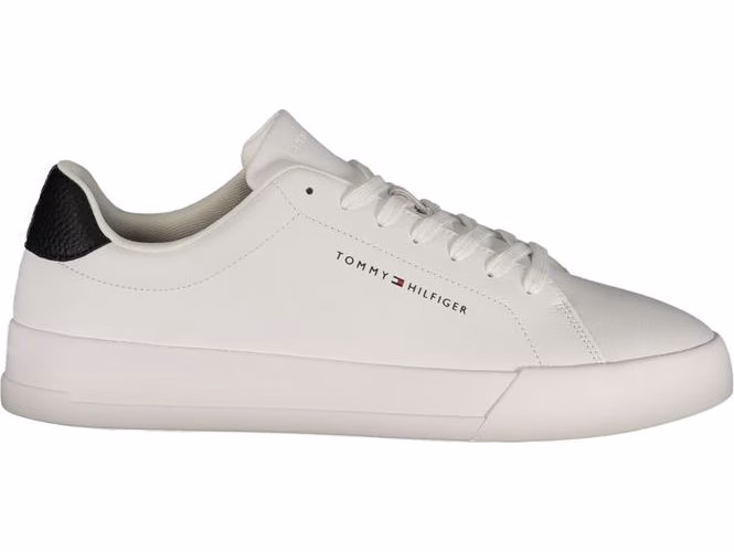 Tommy Hilfiger White Polyurethane Men Sneaker