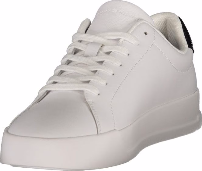 Tommy Hilfiger White Polyurethane Men Sneaker