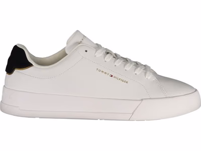 White Polyurethane Men's Sneaker
