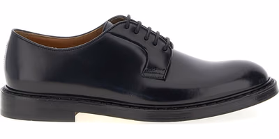 Black Calfskin Oxfords And Derbies