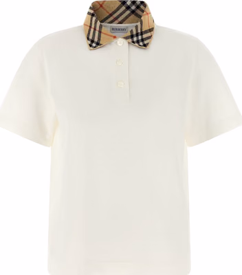 White Cotton Polo Shirt