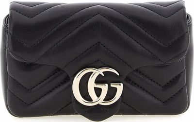 Black Lamb Leather Shoulder Bag