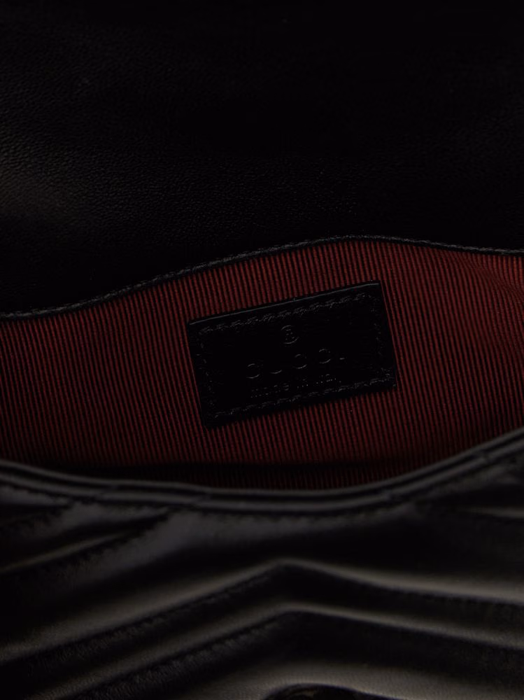 Gucci Black Lamb Leather Shoulder Bag