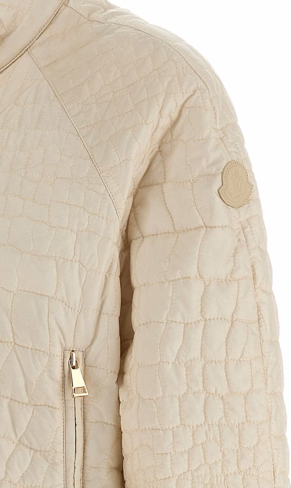 Moncler Beige Polyamide Full-Length Jacket