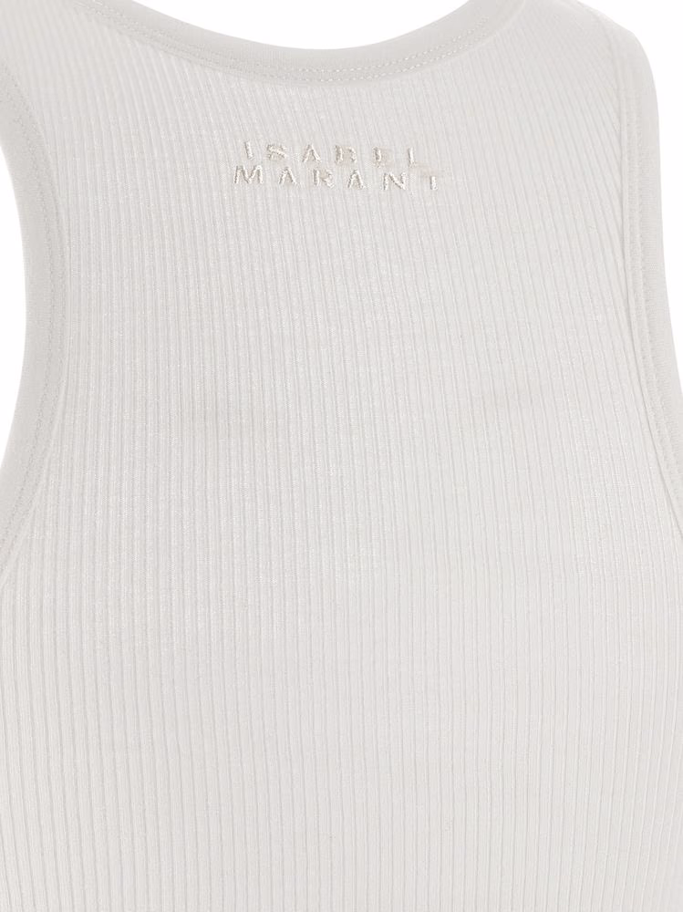 Isabel Marant White Cotton Tank Tops