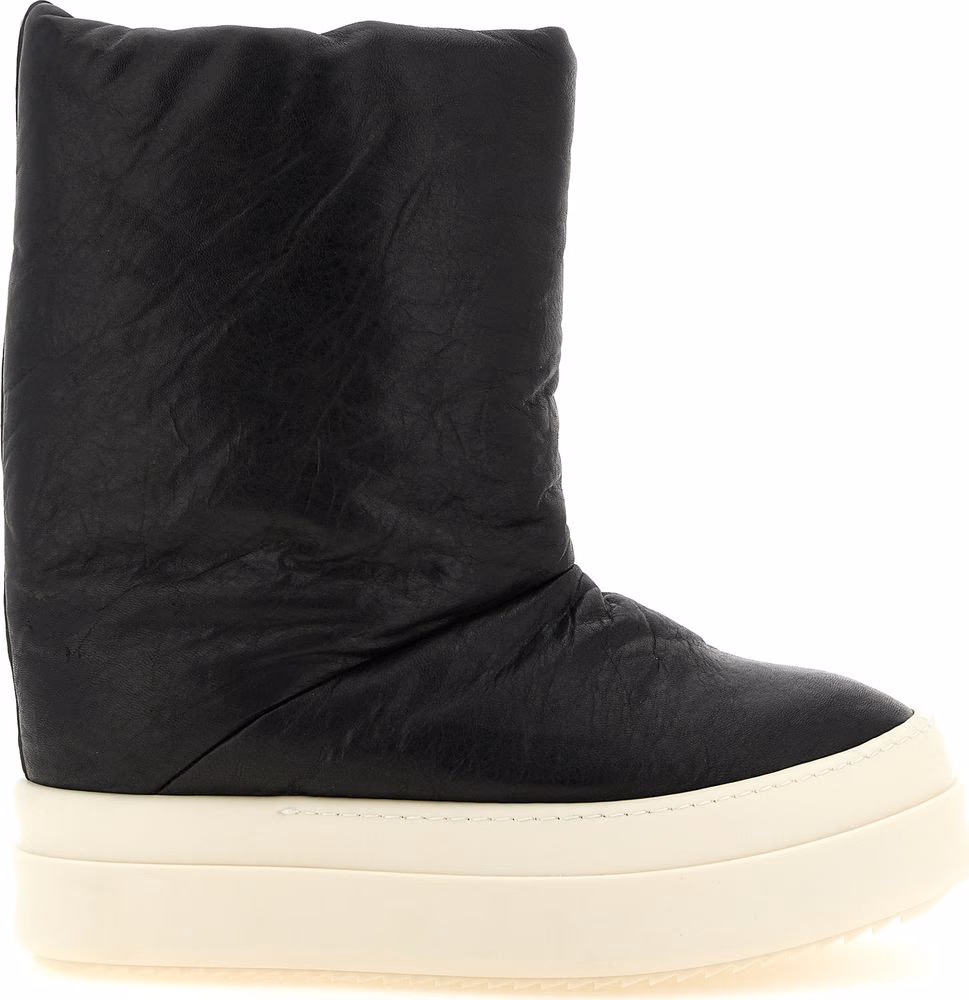 Rick Owens Bicolor Lamb Leather Boots