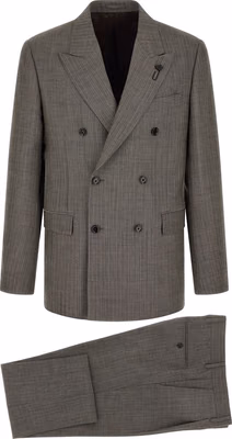 Gray Virgin Wool Two-Piece Suit