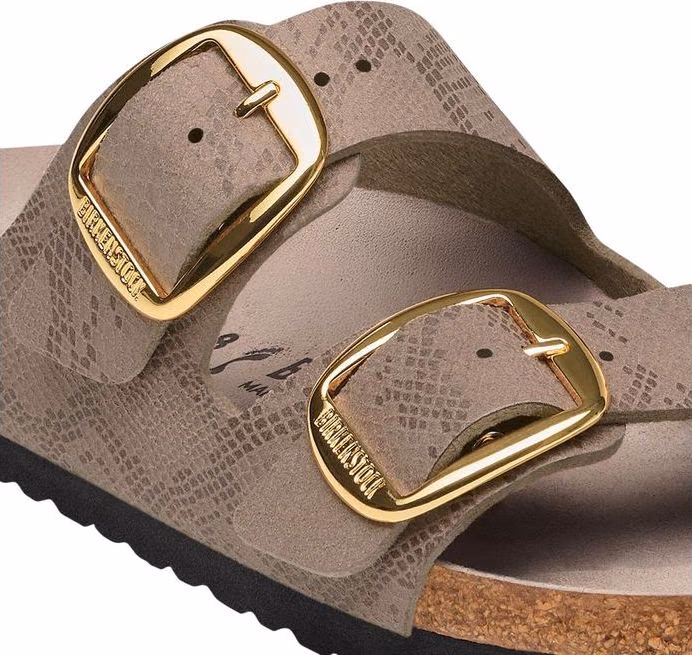 Birkenstock Gray Synthetic Flat Sandals