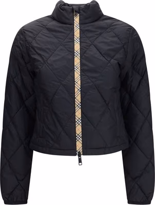 Black Polyamide Full-Length Jacket