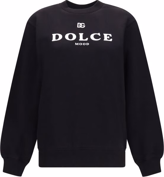 Dolce & Gabbana Black Cotton Sweatshirt