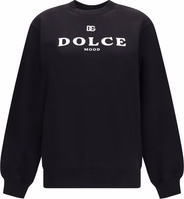 Black Cotton Sweatshirt