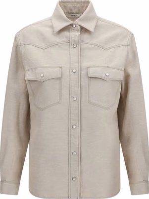 Beige Denim Shirt