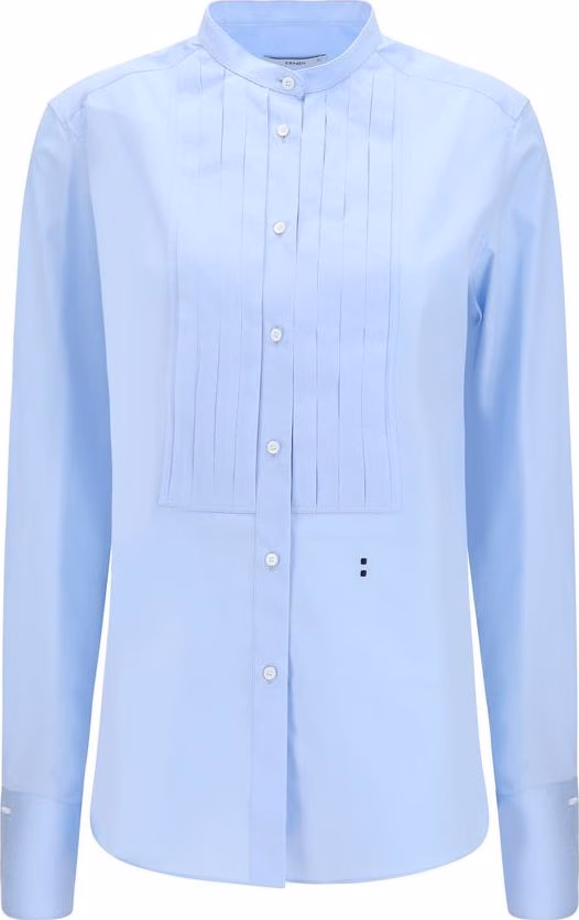 Fendi Blue Cotton Dress Shirt