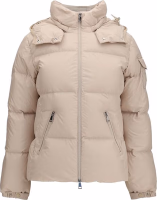 Beige Goose Down Shell Jacket