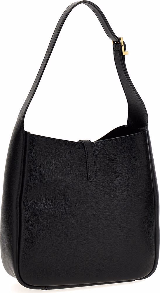 Saint Laurent Black Calfskin Shoulder Bag