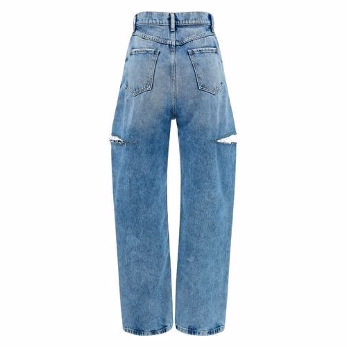 Maison Margiela Blue Cotton Straight-Leg Jeans